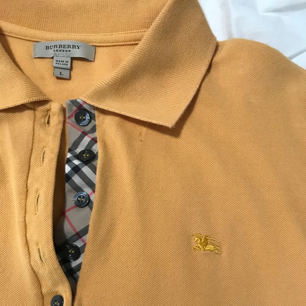 Yellow Burberry Polo